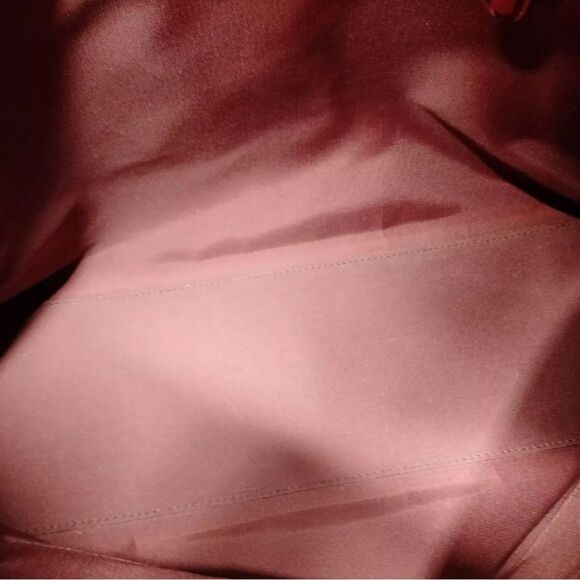 Auth Christian Dior Red Leather Cannage Medium Granville 2way Satchel Purse Bag - Picture 9 of 11